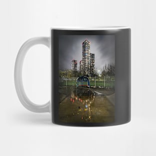 Urban Park View of Beetham Tower Manchester Mug